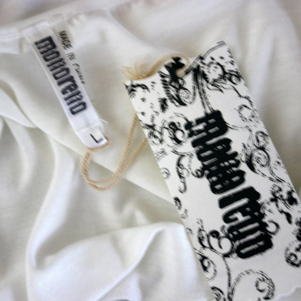 TRADED- NWT Monoreno White Swim Cover-Up Large - Picture 10 of 10